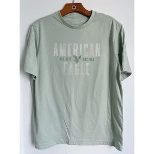 American Eagle Outfitters • Men’s Mint Pale Green Graphic Tee Super Soft